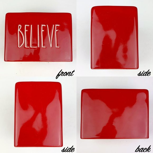 Rae Dunn Believe Ceramic Holiday Organizer Holder - Picture 11 of 12